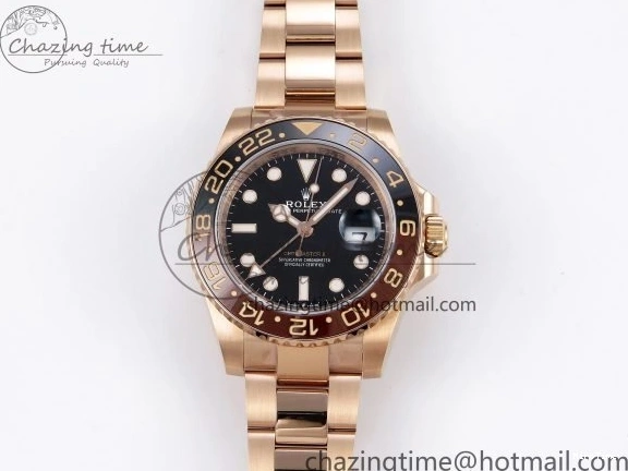 MiroTime 0312 GMT-Master II 126715 CHNR ARF 1:1 Best Edition Black Dial on RG Bracelet VR3285 CHS FastDry 1660
